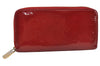 Authentic Louis Vuitton Vernis Zippy Wallet Long Purse Red M91981 LV 0112J