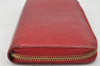 Authentic Louis Vuitton Vernis Zippy Wallet Long Purse Red M91981 LV 0112J