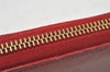 Authentic Louis Vuitton Vernis Zippy Wallet Long Purse Red M91981 LV 0112J