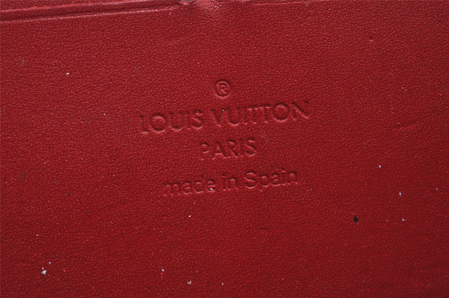 Authentic Louis Vuitton Vernis Zippy Wallet Long Purse Red M91981 LV 0112J