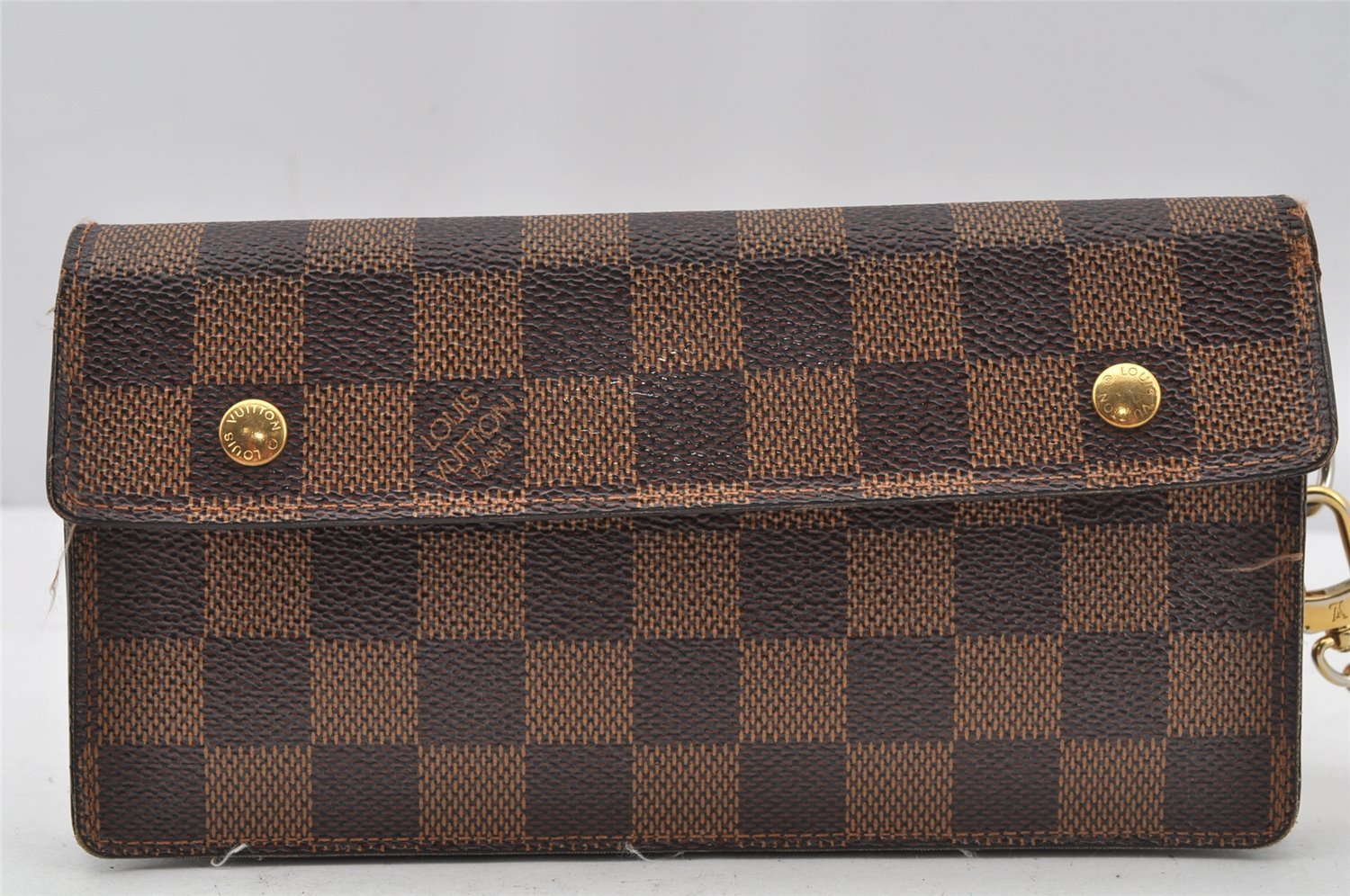 Authentic Louis Vuitton Damier Portefeuille Accordeon Wallet N60002 LV 0113J