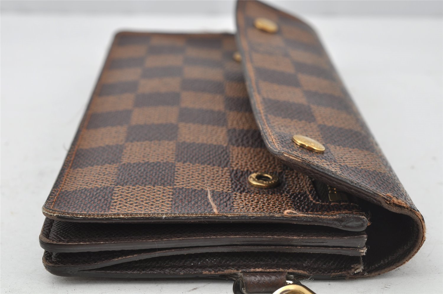 Authentic Louis Vuitton Damier Portefeuille Accordeon Wallet N60002 LV 0113J