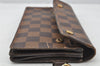 Authentic Louis Vuitton Damier Portefeuille Accordeon Wallet N60002 LV 0113J