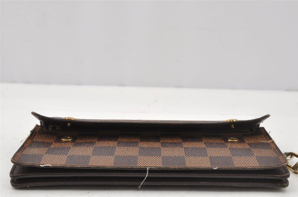 Authentic Louis Vuitton Damier Portefeuille Accordeon Wallet N60002 LV 0113J