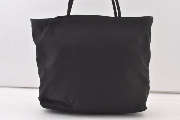 Authentic PRADA Nylon Tessuto City Leather Tote Hand Bag B7699 Black 0113K