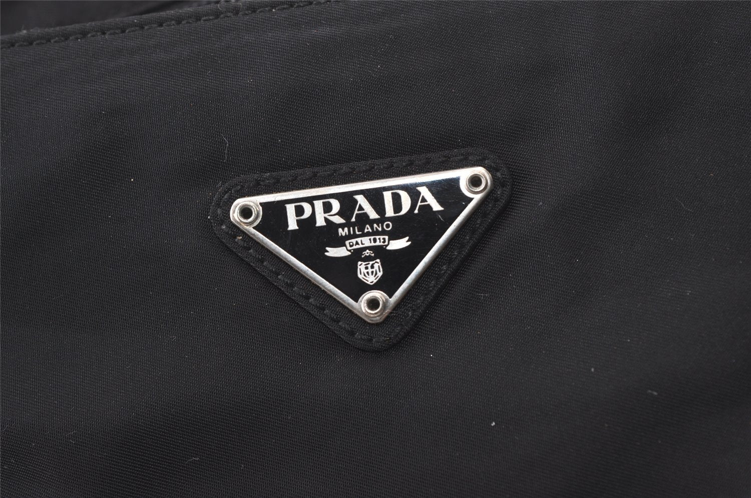 Authentic PRADA Nylon Tessuto City Leather Tote Hand Bag B7699 Black 0113K