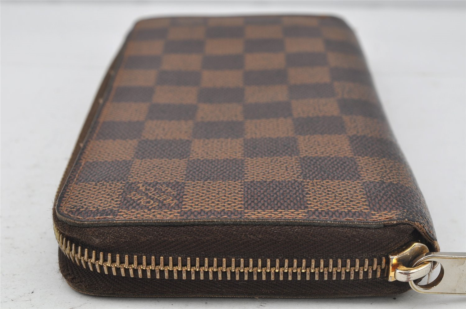 Authentic Louis Vuitton Damier Zippy Long Wallet Purse N60015 LV 0114J