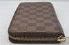 Authentic Louis Vuitton Damier Zippy Long Wallet Purse N60015 LV 0114J