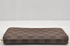 Authentic Louis Vuitton Damier Zippy Long Wallet Purse N60015 LV 0114J