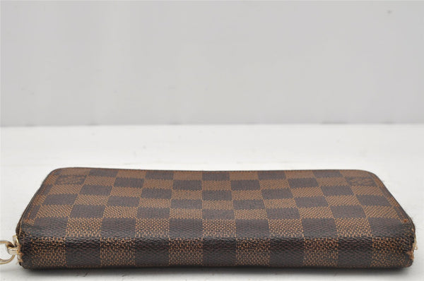 Authentic Louis Vuitton Damier Zippy Long Wallet Purse N60015 LV 0114J