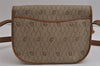 Authentic Christian Dior Honeycomb Shoulder Cross Bag PVC Leather Beige 0114K