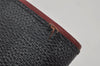 Auth Louis Vuitton Damier Graphite Portefeuille Brazza Wallet N63254 Red 0115J