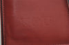 Auth Louis Vuitton Damier Graphite Portefeuille Brazza Wallet N63254 Red 0115J