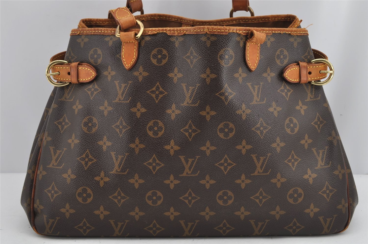 Auth Louis Vuitton Monogram Batignolles Horizontal Tote Bag M51154 Junk 0116K