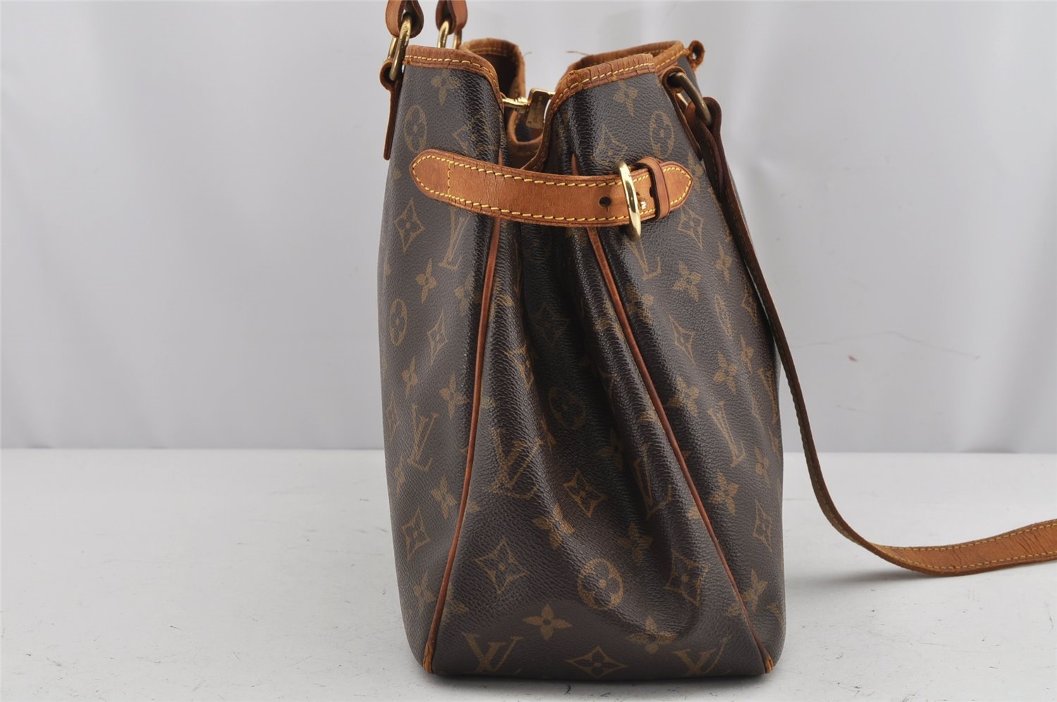 Auth Louis Vuitton Monogram Batignolles Horizontal Tote Bag M51154 Junk 0116K