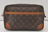 Authentic Louis Vuitton Monogram Compiegne 28 Clutch Hand Bag M51845 LV 0117K