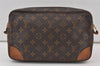 Authentic Louis Vuitton Monogram Compiegne 28 Clutch Hand Bag M51845 LV 0117K