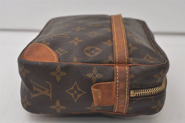 Authentic Louis Vuitton Monogram Compiegne 28 Clutch Hand Bag M51845 LV 0117K