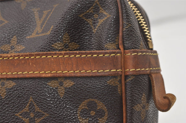 Authentic Louis Vuitton Monogram Compiegne 28 Clutch Hand Bag M51845 LV 0117K