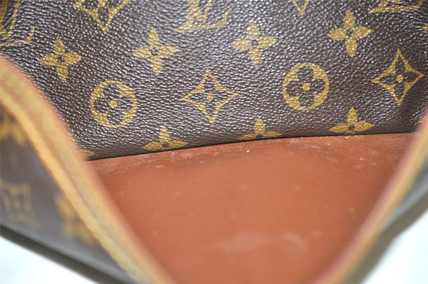 Authentic Louis Vuitton Monogram Compiegne 28 Clutch Hand Bag M51845 LV 0117K