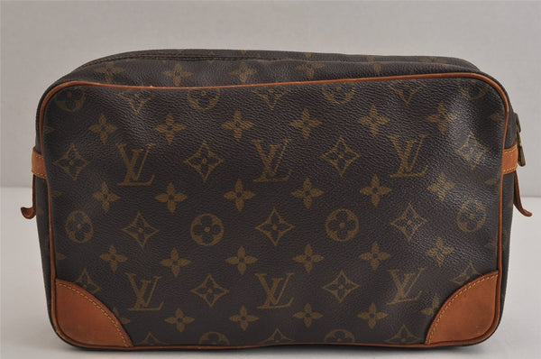 Authentic Louis Vuitton Monogram Compiegne 28 Clutch Hand Bag M51845 LV 0118K
