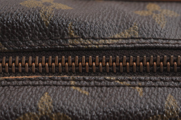 Authentic Louis Vuitton Monogram Compiegne 28 Clutch Hand Bag M51845 LV 0118K