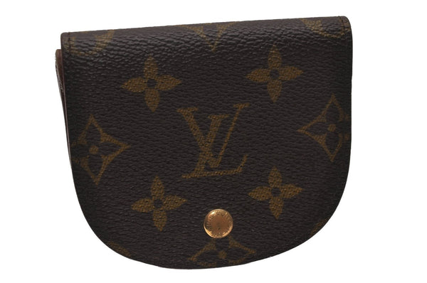 Authentic Louis Vuitton Monogram Porte Monnaie Gousset M61970 Coin Purse 0119J