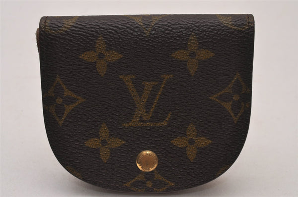 Authentic Louis Vuitton Monogram Porte Monnaie Gousset M61970 Coin Purse 0119J