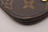 Authentic Louis Vuitton Monogram Porte Monnaie Gousset M61970 Coin Purse 0119J