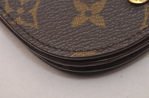 Authentic Louis Vuitton Monogram Porte Monnaie Gousset M61970 Coin Purse 0119J