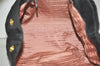 Authentic PRADA Tessuto Fiocco Ribbon Nylon Leather Hand Tote Bag Black 0119K