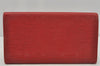 Auth Louis Vuitton Epi Pochette Porte Monnaie Credit Wallet Red M63577 LV 0121J