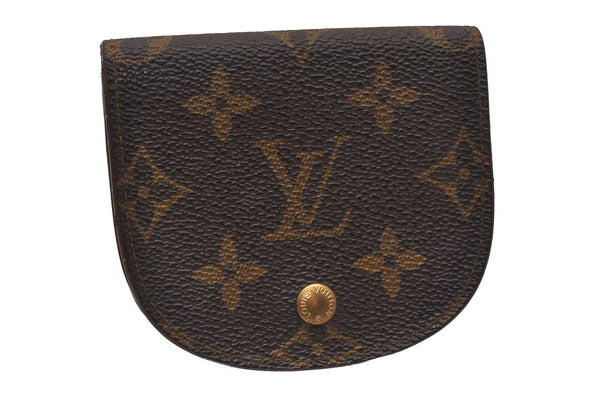 Authentic Louis Vuitton Monogram Porte Monnaie Gousset M61970 Coin Purse 0124J