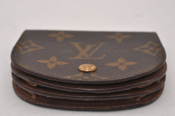 Authentic Louis Vuitton Monogram Porte Monnaie Gousset M61970 Coin Purse 0124J