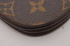 Authentic Louis Vuitton Monogram Porte Monnaie Gousset M61970 Coin Purse 0124J