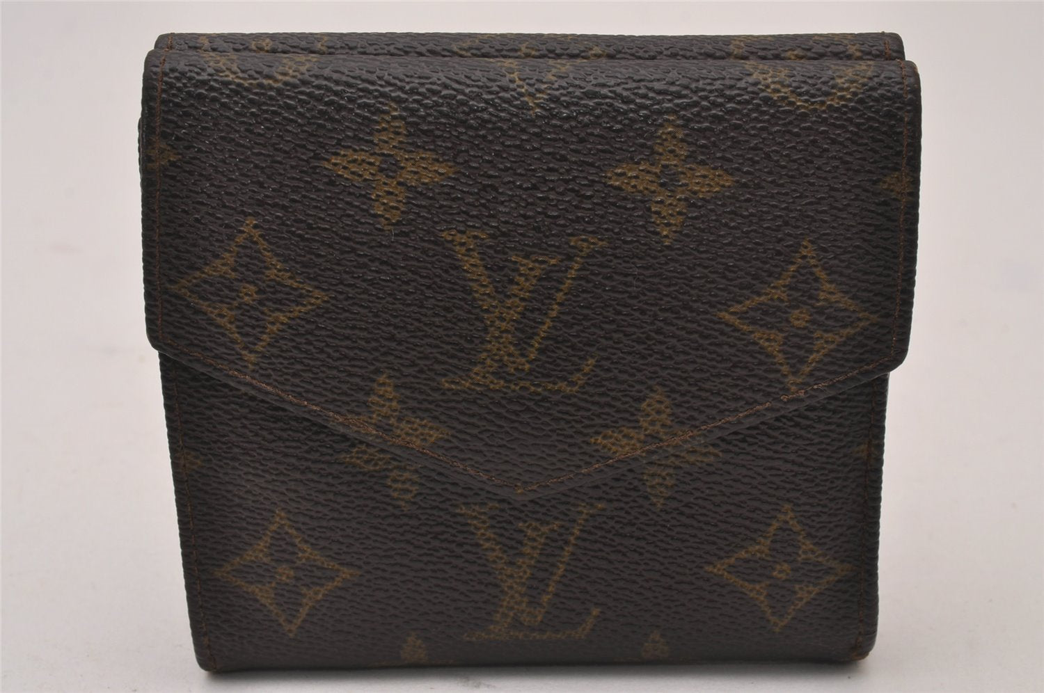 Authentic Louis Vuitton Monogram Porte Monnaie Billets Wallet M61660 LV 0125J