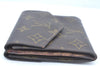 Authentic Louis Vuitton Monogram Porte Monnaie Billets Wallet M61660 LV 0125J