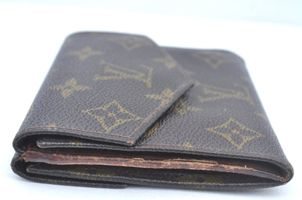 Authentic Louis Vuitton Monogram Porte Monnaie Billets Wallet M61660 LV 0125J