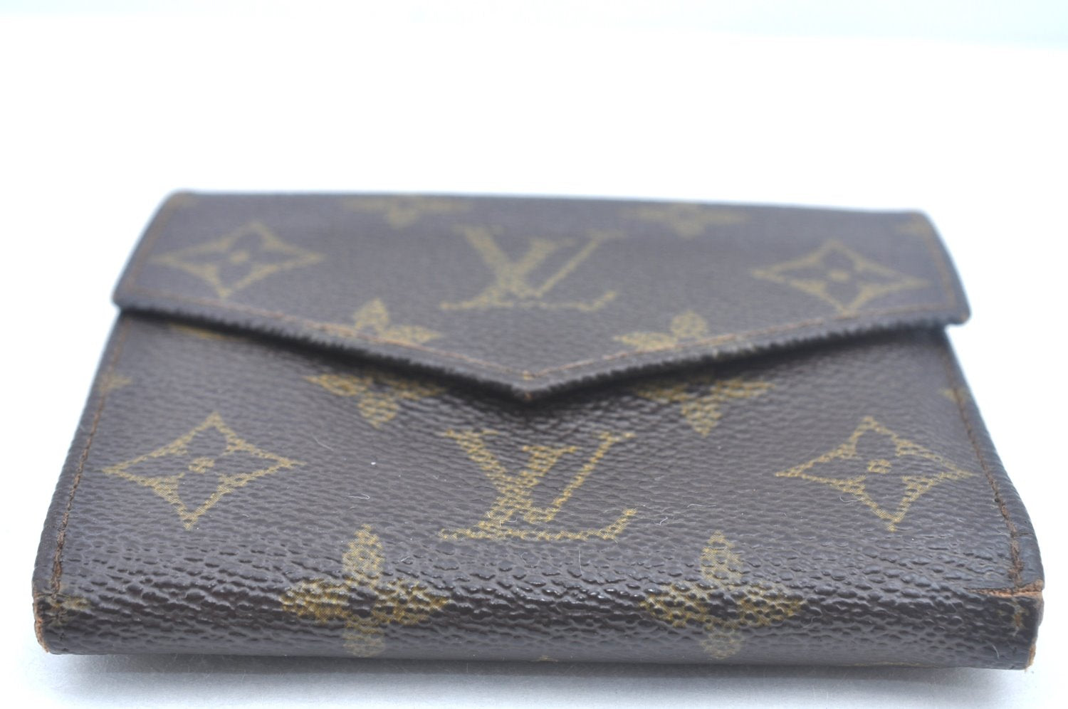 Authentic Louis Vuitton Monogram Porte Monnaie Billets Wallet M61660 LV 0125J