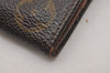 Authentic Louis Vuitton Monogram Porte Monnaie Billets Wallet M61660 LV 0125J