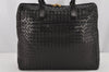 Authentic BOTTEGA VENETA Intrecciato Leather 2Way Tote Bag Black Junk 0125K