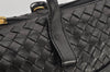 Authentic BOTTEGA VENETA Intrecciato Leather 2Way Tote Bag Black Junk 0125K