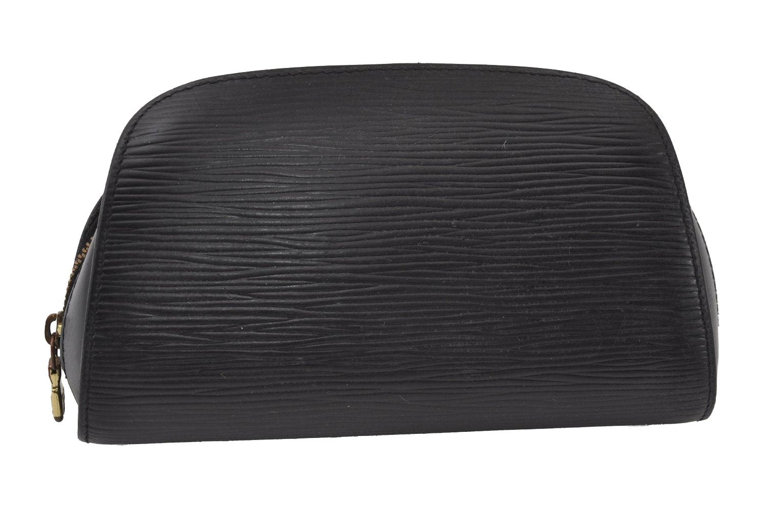 Authentic Louis Vuitton Epi Dauphine Cosmetic Pouch Black M48442 LV 0126J