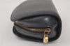 Authentic Louis Vuitton Epi Dauphine Cosmetic Pouch Black M48442 LV 0126J