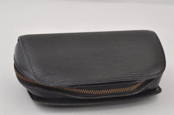 Authentic Louis Vuitton Epi Dauphine Cosmetic Pouch Black M48442 LV 0126J