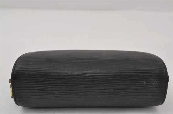 Authentic Louis Vuitton Epi Dauphine Cosmetic Pouch Black M48442 LV 0126J