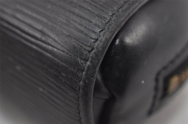 Authentic Louis Vuitton Epi Dauphine Cosmetic Pouch Black M48442 LV 0126J