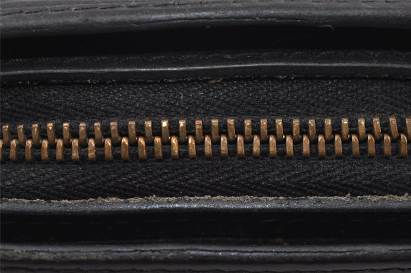 Authentic Louis Vuitton Epi Dauphine Cosmetic Pouch Black M48442 LV 0126J