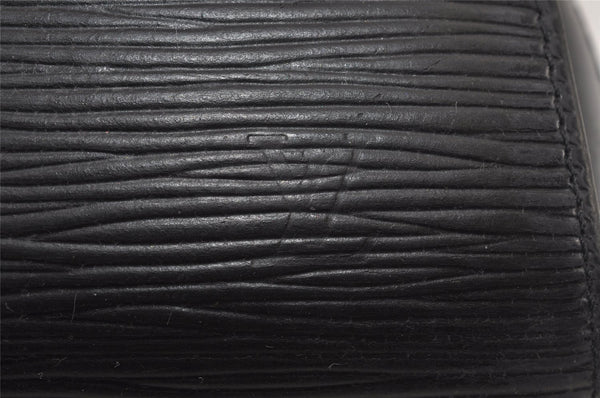 Authentic Louis Vuitton Epi Dauphine Cosmetic Pouch Black M48442 LV 0126J