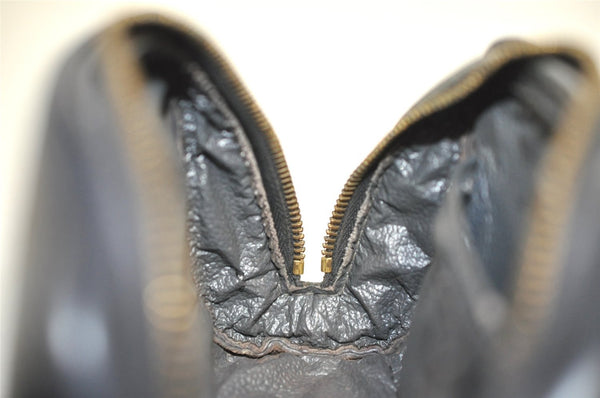 Authentic Louis Vuitton Epi Dauphine Cosmetic Pouch Black M48442 LV 0126J